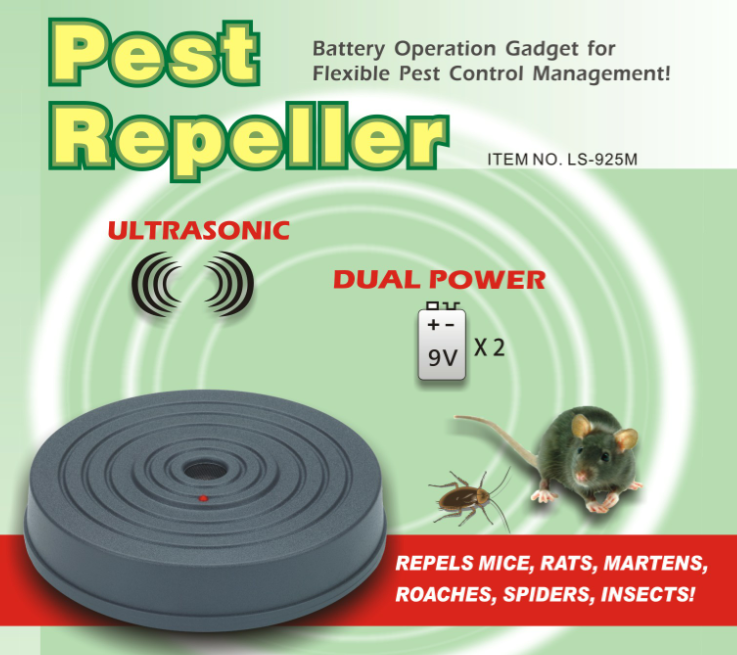 LS-925M,Dual Power B/O Ultrasonic Pest Repeller